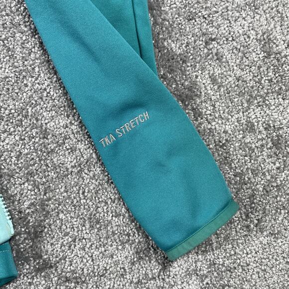 North Face Jacket Womens Small Zip Up TKA Stretch Thermal Fleece Rouching - Picture 5 of 16